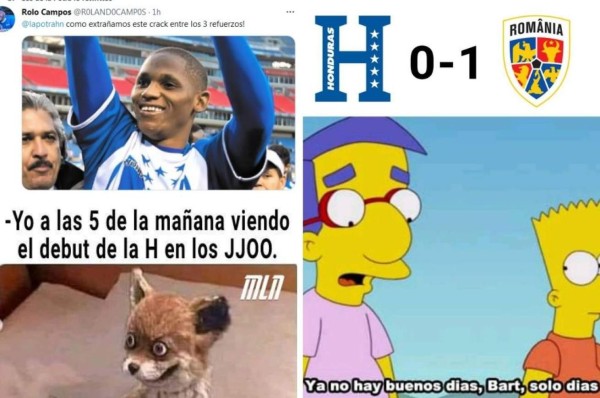 Los memes que dejó la derrota de la Selección sub-23 de Honduras ante Rumania en Tokio 2021