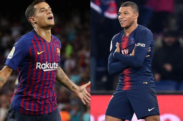 El supuesto trueque entre Barcelona y PSG entre Coutinho y Mbappé
