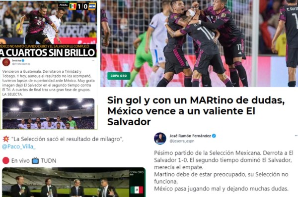'Un equipo infame y no espantan a nadie': prensa y periodistas mexicanos arrementen tras el sufrido triunfo contra El Salvador &nbsp;&nbsp;