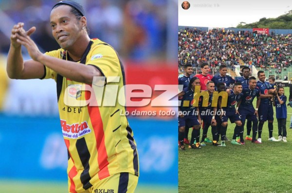 ¡Qué grande! La publicación de Ronaldinho en redes sociales sobre el partido en Honduras