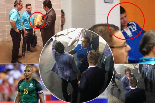 NO SE VIO EN TV: Penoso lo que sucedió al finalizar juego Honduras-Guayana Francesa