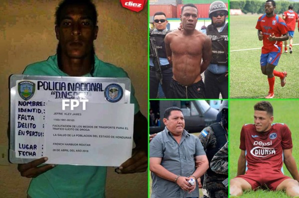 Jugadores y directivos de Honduras que han sido detenidos