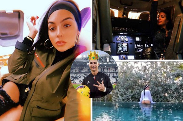 En su avión privado: Así celebró Georgina Rodríguez el hattrick de Cristiano Ronaldo con Juventus &nbsp;&nbsp;