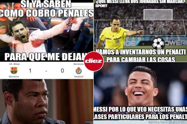 ¡No perdonan! Los memes atacan a Messi tras su penal fallado contra el Valladolid