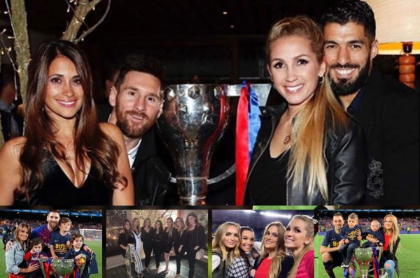 Fiesta, cariño y muchas fotografías: Así celebraron las parejas de los jugadores del Barcelona el título Liga &nbsp;&nbsp;