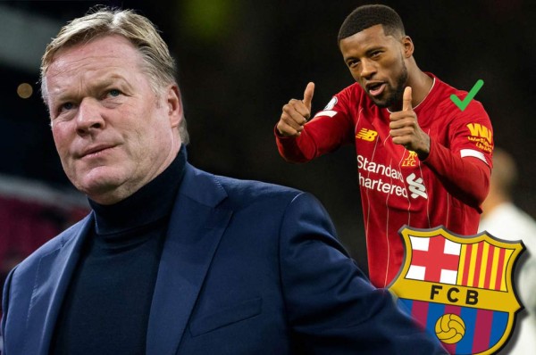 Wijnaldum, el primer fichaje que tendrá Ronald Koeman como técnico del Barcelona
