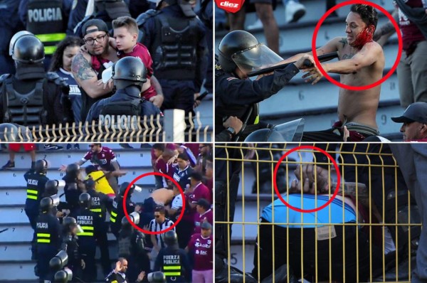 Clásico entre Saprissa y Alajuelense se detuvo por pelea entre aficionados y policías