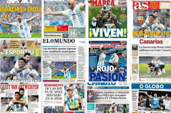 Tremendas portadas: El mundo se rinde ante Messi y a la clasificación de Argentina a octavos del Mundial