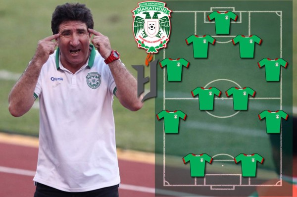 ¡Con todo! El 11 con el Marathón saldría a la batalla ante Forge FC por el boleto a Liga de Campeones