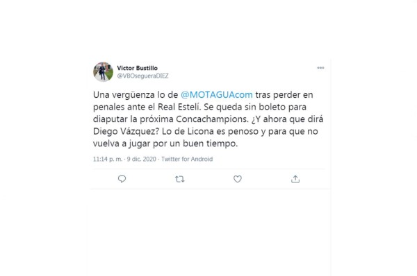 Periodistas tildan de 'bochorno' y 'vergüenza' el papelón de Motagua ante Real Estelí