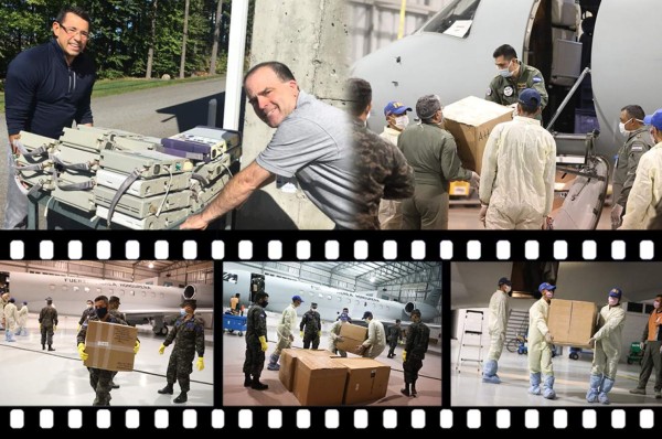 Llegan a Honduras respiradores donados por ex nadador para la lucha contra el coronavirus