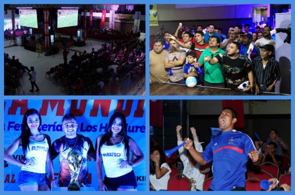 Hondureños vibraron la final de Rusia 2018 en estadio virtual de DIEZ