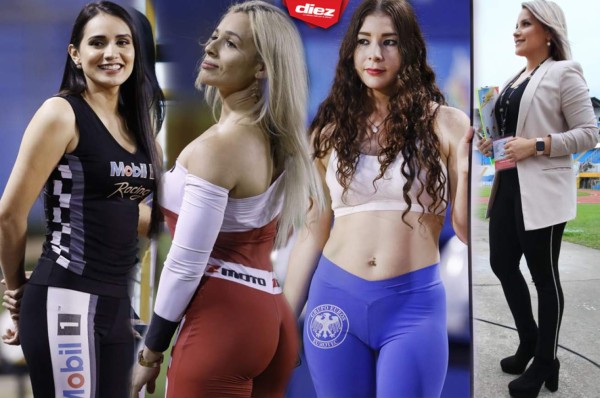 Las lindas chicas que llegaron al clásico entre Real España ante Olimpia