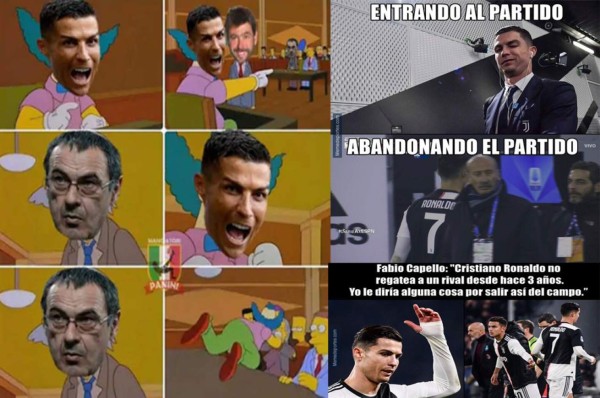 Las redes sociales se inundan de memes por la polémica de Cristiano Ronaldo y Sarri en la Juventus