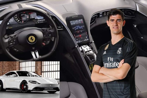 Real Madrid: El super Ferrari Roma 2020 que alucinó Thibaut Courtois por las calles de Madrid