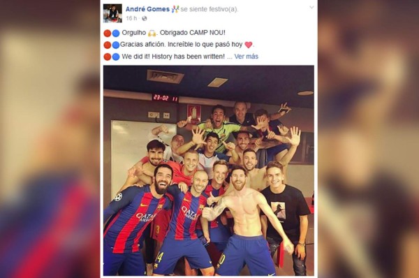 Jugadores del Barcelona celebran a lo grande en redes sociales su 'noche mágica'