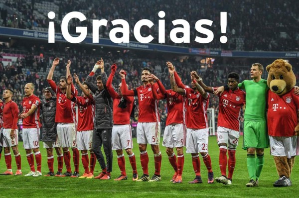 Bayern Munich sorprende y agradece a sus aficionados de Honduras