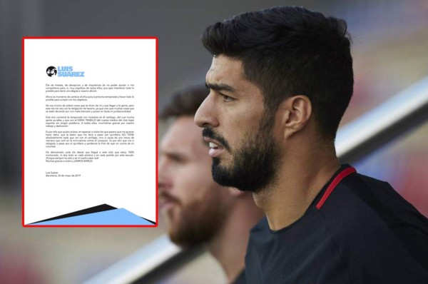 Comunicado oficial de Suárez tras la derrota del Barça en Copa del Rey