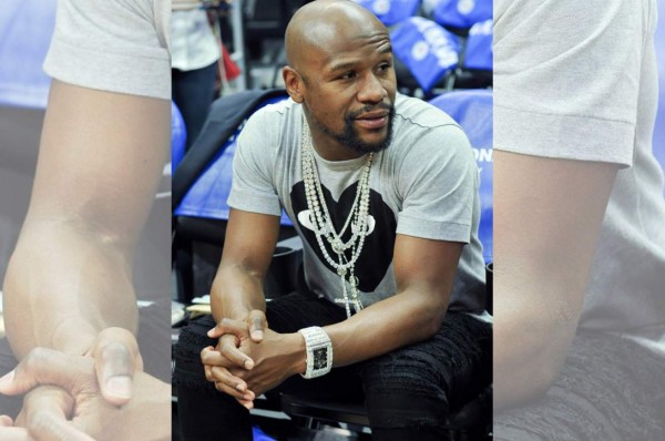El increíble precio del reloj de Floyd Mayweather en un partido de NBA