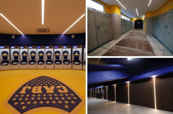Uno de los mejores del mundo: Así son los nuevos vestuarios de Boca Juniors en La Bombonera