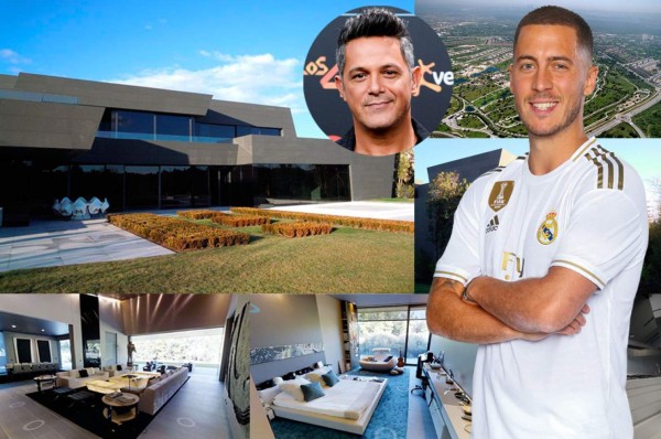 ¡Lujosa mansión! Eden Hazard compra casa a Alejandro Sanz en Madrid