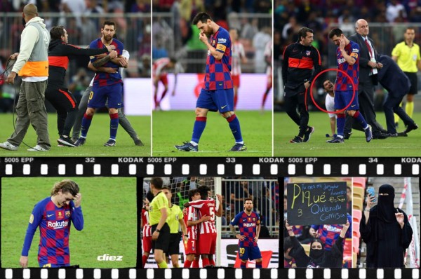 Dolor en el Barcelona y el feo gesto de Messi tras caer ante Atlético de Madrid