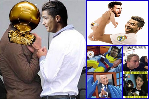 Cristiano recibe su quinto Balón de Oro y los memes atizan contra Messi