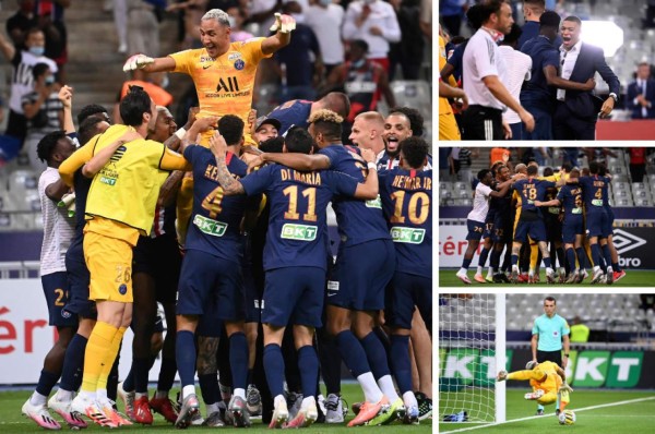 Grito de título de Keylor Navas, la selfie de Neymar y Mbappé sin muletas: Así festejó PSG la Copa de Francia