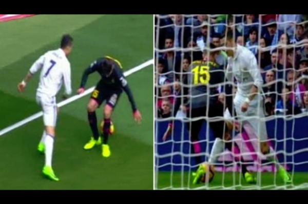 Cristiano Ronaldo humilla a jugador del Espanyol con una elástica y 'cocinazo'