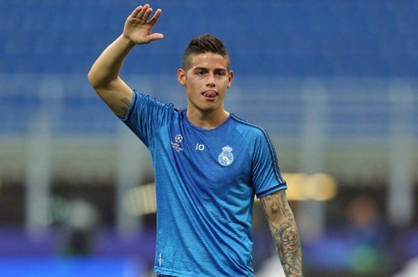 James Rodríguez apunta para jugar ante el Celta