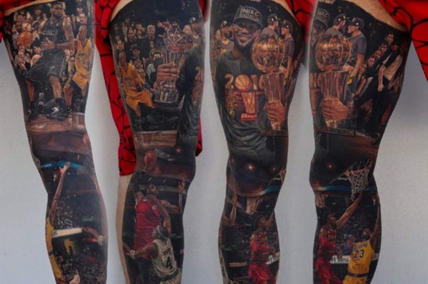 Un fan se hace el tatuaje más realista del mundo sobre LeBron James&nbsp;&nbsp;