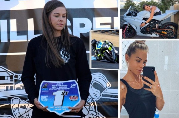 Sharni, la hermosa piloto que se retiró del motociclismo por culpa del machismo en las carreras
