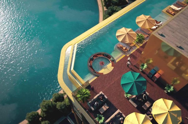 ¡De lujo! Así es el primer hotel del mundo completamente bañado en oro de 24 kilates