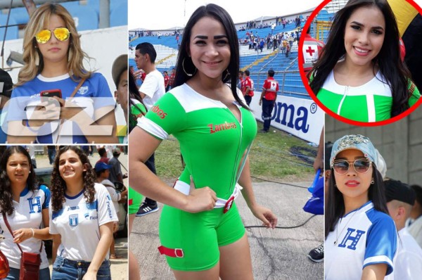 ¡HERMOSAS! Juego entre Honduras-Estados Unidos se llena de lindas chicas