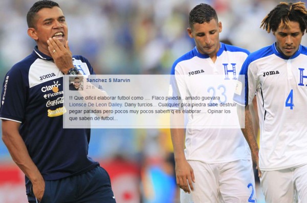 'Cualquier picapiedra sabe pegar patadas'; Marvin Sánchez tras derrota de Honduras