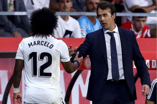 Marcelo se queja públicamente de Lopetegui por su sustitución ante el Girona