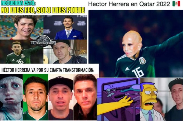 La cruel ola de memes por el cambio de rostro de Héctor Herrera tras sus cirugías estéticas