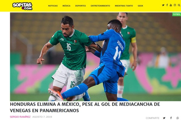 Prensa internacional ataca a México tras caer ante Honduras: 'Tricolor de tercera'