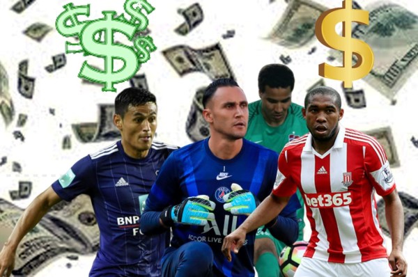 Un 'top' con Keylor Navas y Wilson Palacios: Grandes traspasos de la década en el fútbol centroamericano