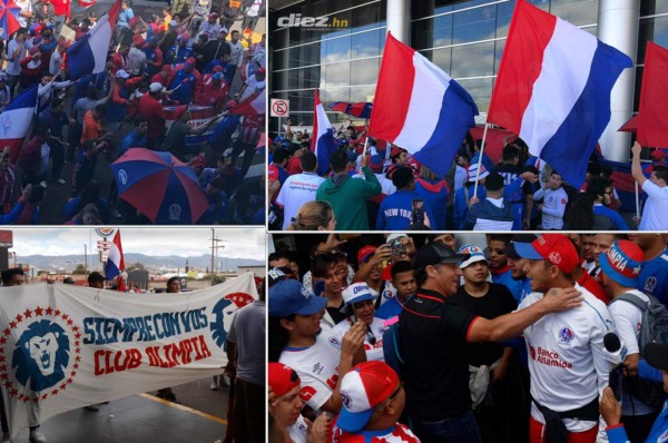 Fotos: Banderazo de la UltraFiel a Olimpia previo a su duelo contra Montreal Impact