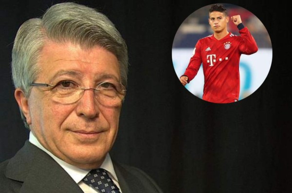 Cerezo habla del posible fichaje de James: 'Al Atlético le interesan los grandes jugadores'