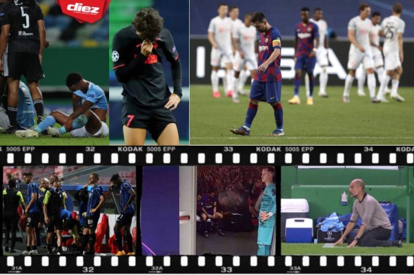 Llanto, aflicción y pena: Las imágenes más triste de los cuartos de final de la Champions League