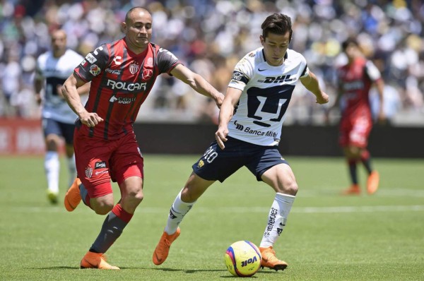 Sin Brayan Beckeles, Necaxa rescata el empate ante Pumas