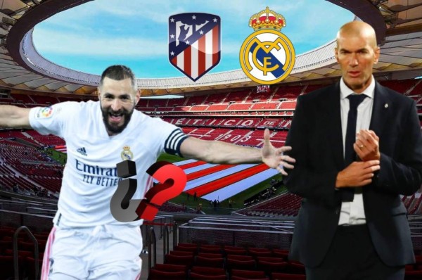 La alineación del Real Madrid para el derbi ante el Atlético en el Wanda Metropolitano
