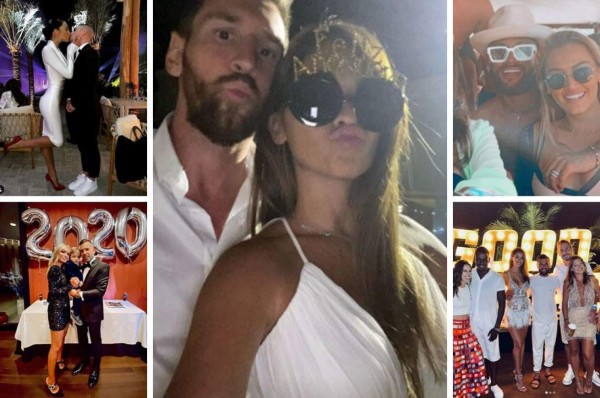 Así celebraron los grandes cracks la llegada del 2020: Fiestón de Neymar y Messi con Antonela