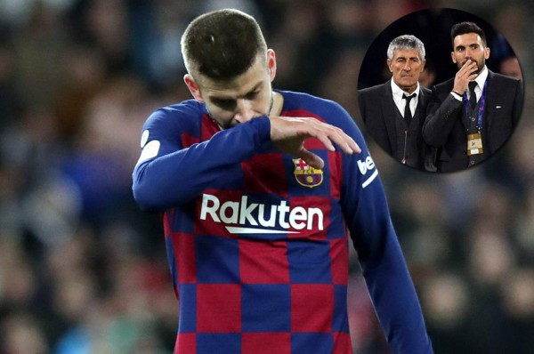 Piqué se pronuncia tras la polémica con Sarabia, asistente de Quique Setién