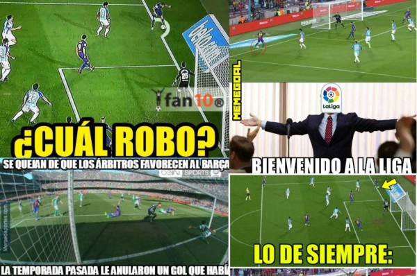 ¡Terribles! Los memes destrozan al Barcelona por un gol ilegal ante el Málaga