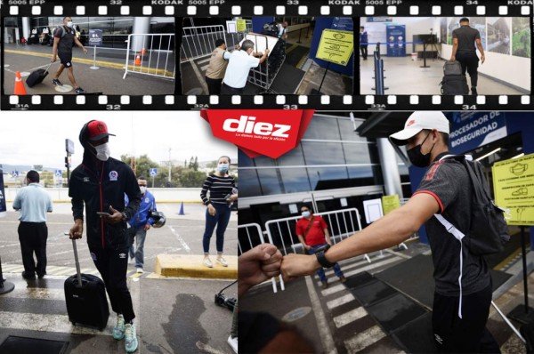 ¡Con las maletas llenas de ilusión! Las postales del viaje del Olimpia a Costa Rica para enfrentar a Alajuelense