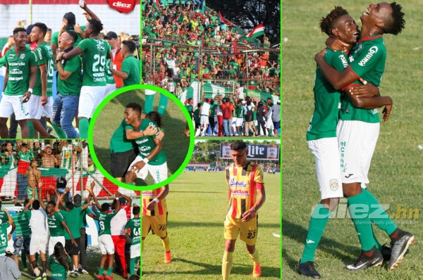 ¡Alegría y tristeza! Así festejó Marathón la clasificación a la final del Clausura