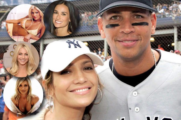 Las 15 infartantes ex novias de Alex Rodríguez, actual pareja de JLo